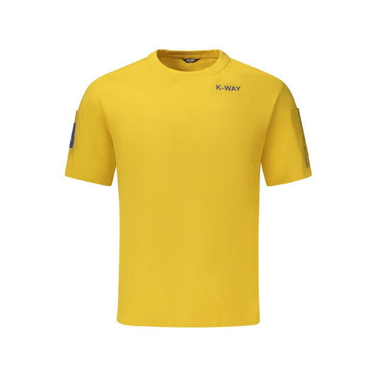 K-WAY Yellow Cotton Men T-Shirt K-WAY