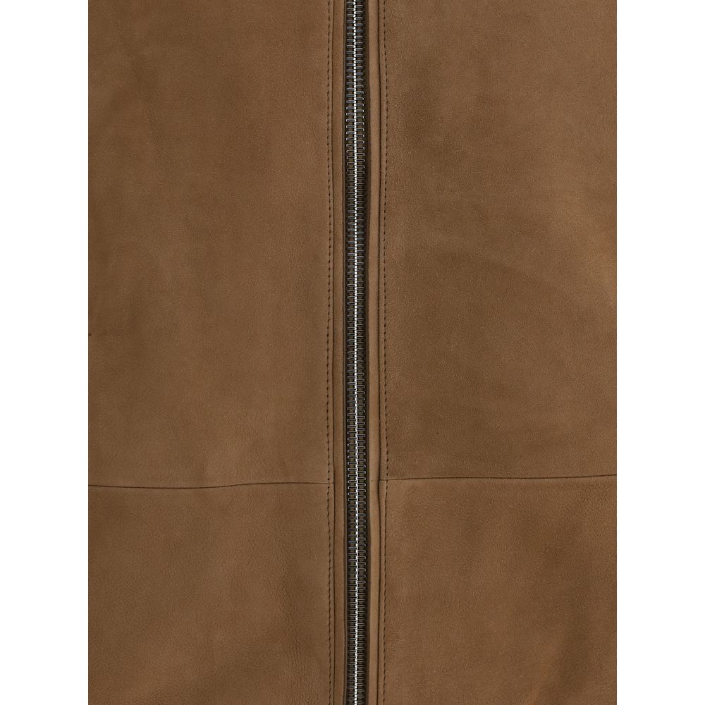 Yves Salomon Suede Bomber Jacket Yves Salomon
