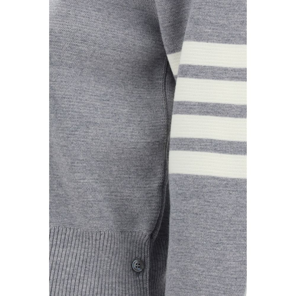 Thom Browne Gray Wool Oves Aries Sweatshirt Thom Browne
