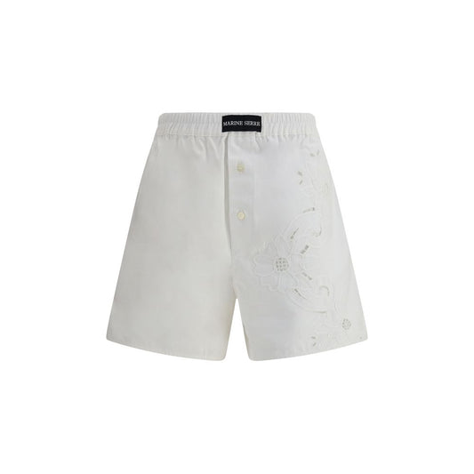 Marine Serre Linen Shorts Marine Serre