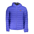 Norway 1963 men's blue Poliammide jacket with front zipper and collar, stylish outerwear for casual wear.