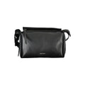 Calvin Klein black polyester women's shoulder bag with adjustable strap and sleek design, ideal for casual or professional use.