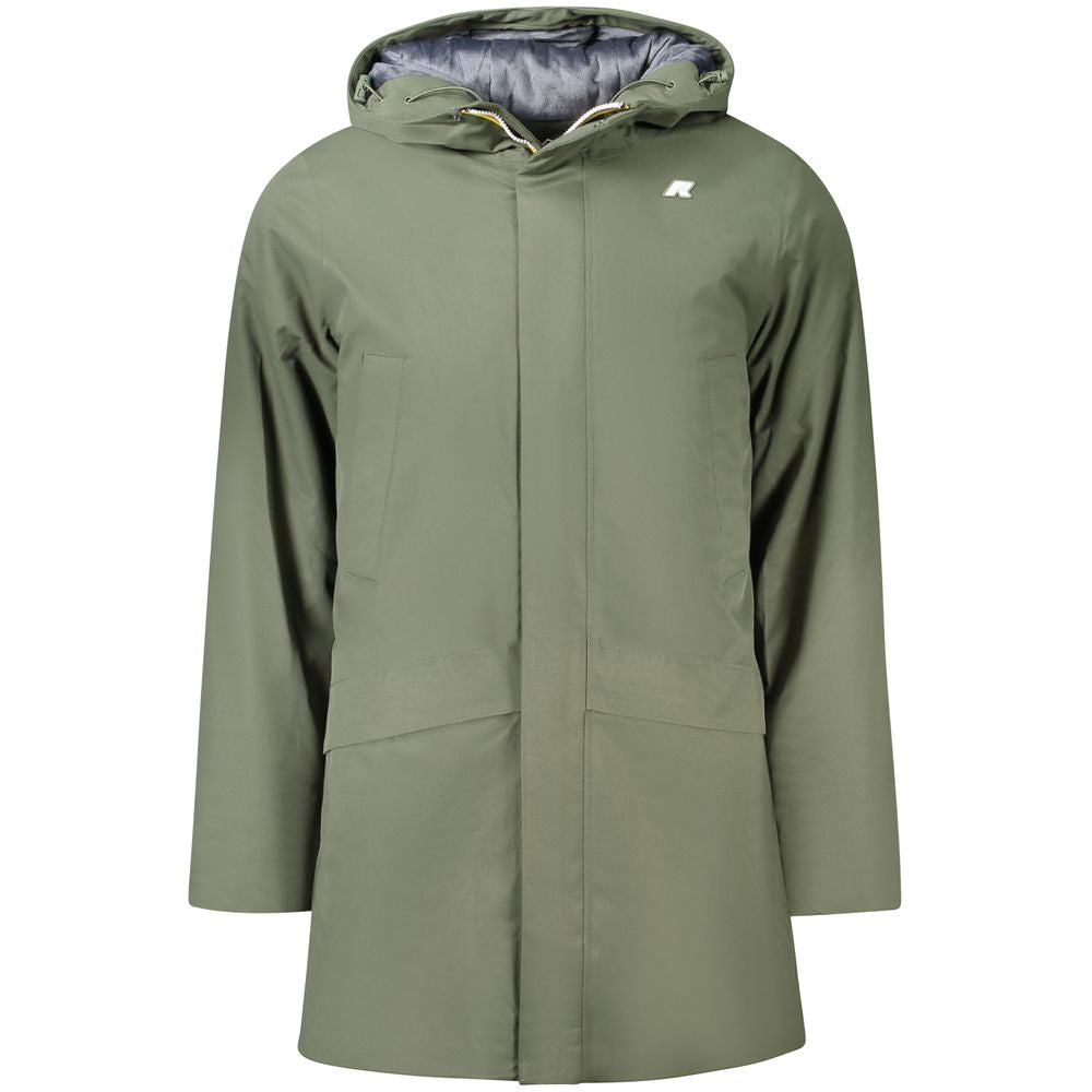 K-WAY Green Polyester Men Jacket K-WAY