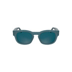 Calvin Klein blue acetate women's sunglasses with rounded frames and tinted lenses, stylish and fashionable eyewear.