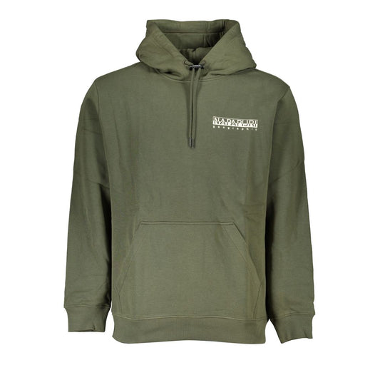 Napapijri Green Cotton Men Sweater Napapijri