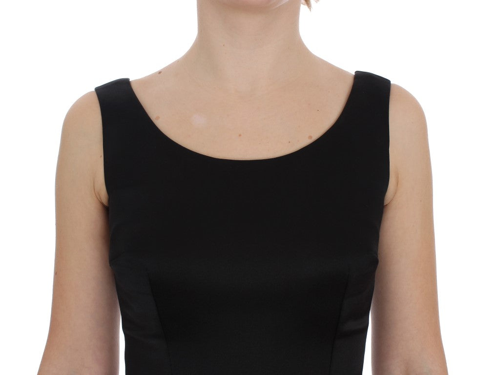 Dolce & Gabbana Black Gray Sheath Gown Full Length Dress Dolce & Gabbana