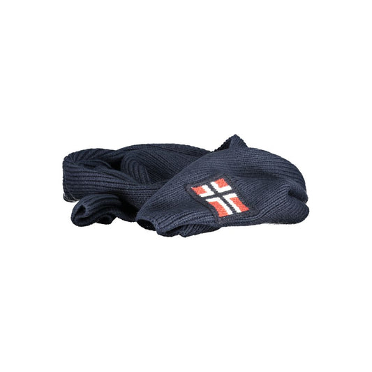 Norway 1963 Blue Marabou Men Scarf Norway 1963