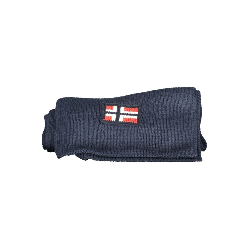 Norway 1963 Blue Marabou Men Scarf Norway 1963