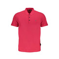 Napapijri Rosa cotton men's polo shirt, featuring a classic collar, short sleeves, and a relaxed fit, displayed on a plain background.