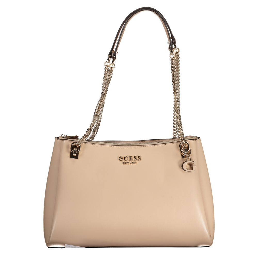Guess Jeans Beige Polyurethane Women Handbag Guess Jeans