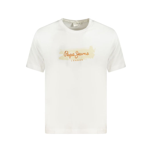 Pepe Jeans White Cotton T-Shirt Pepe Jeans