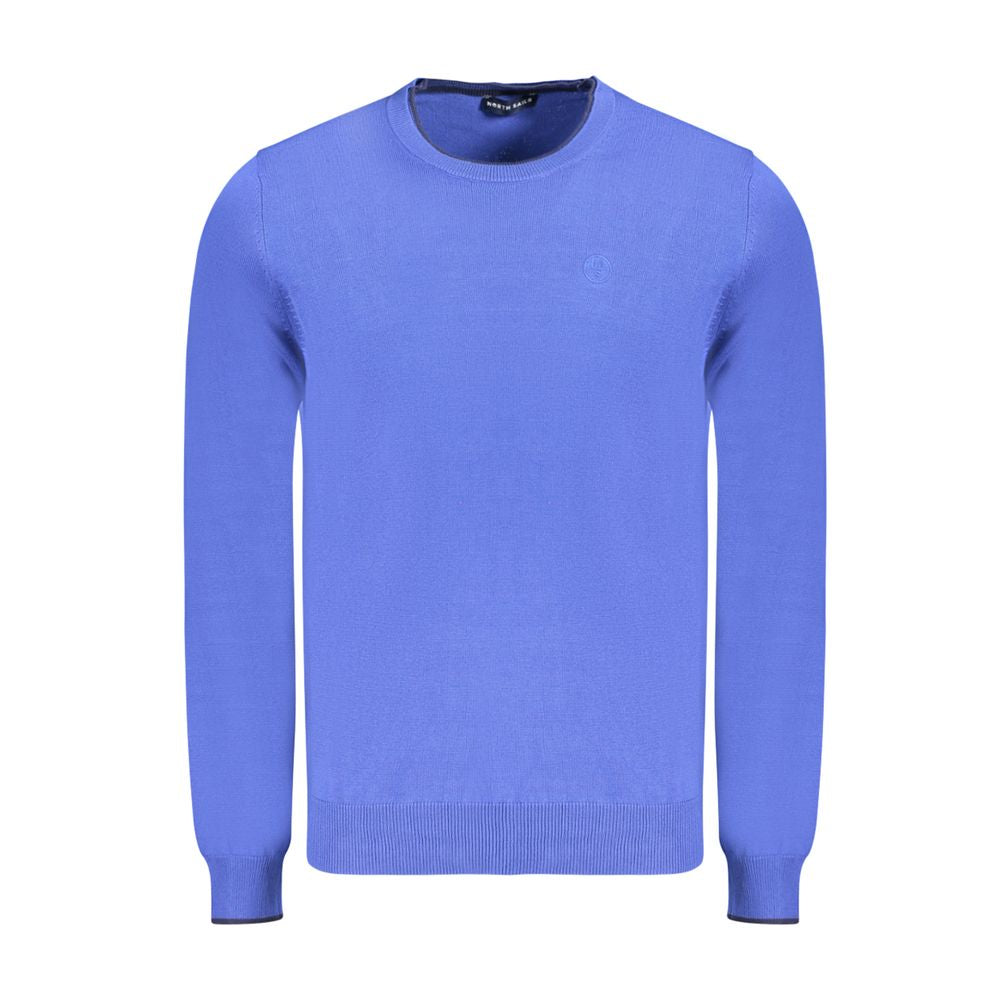 North Sails Blue Cotton Men Sweater North Sails
