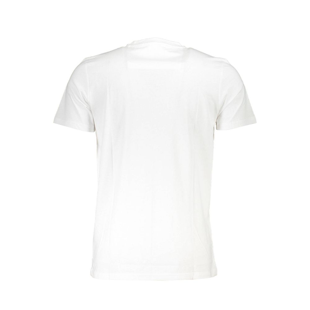 Cavalli Class White Cotton Men T-Shirt Cavalli Class