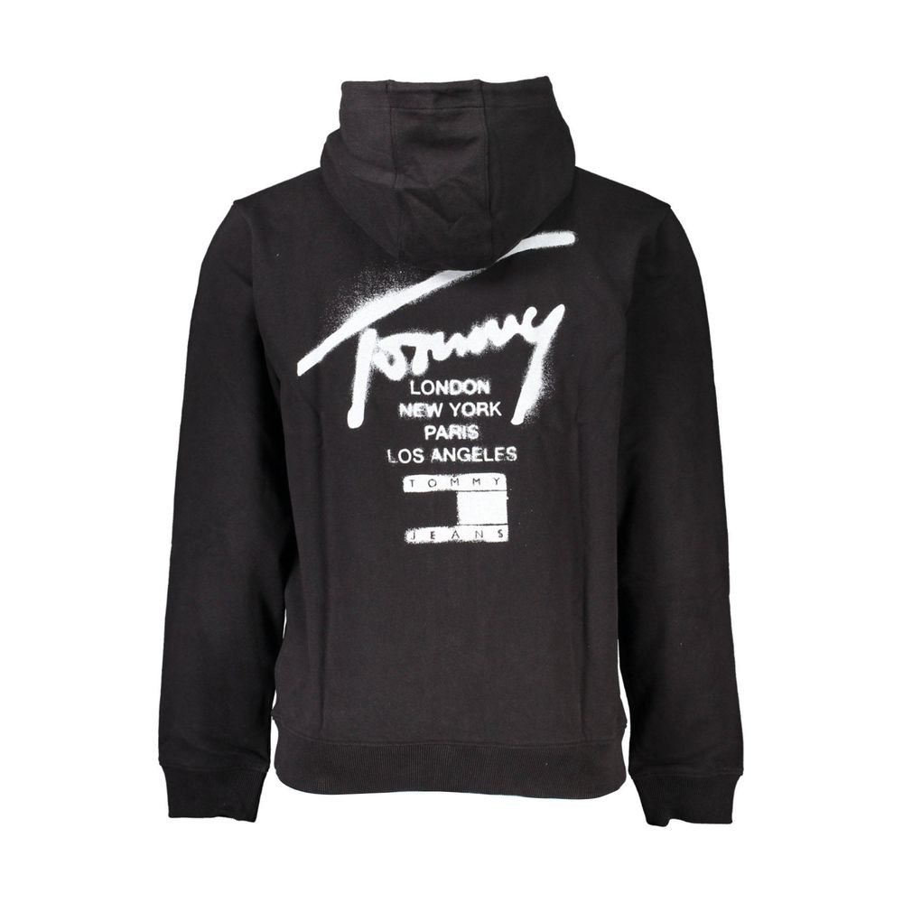 Tommy Hilfiger Black Cotton Mens Sweatshirt Tommy Hilfiger