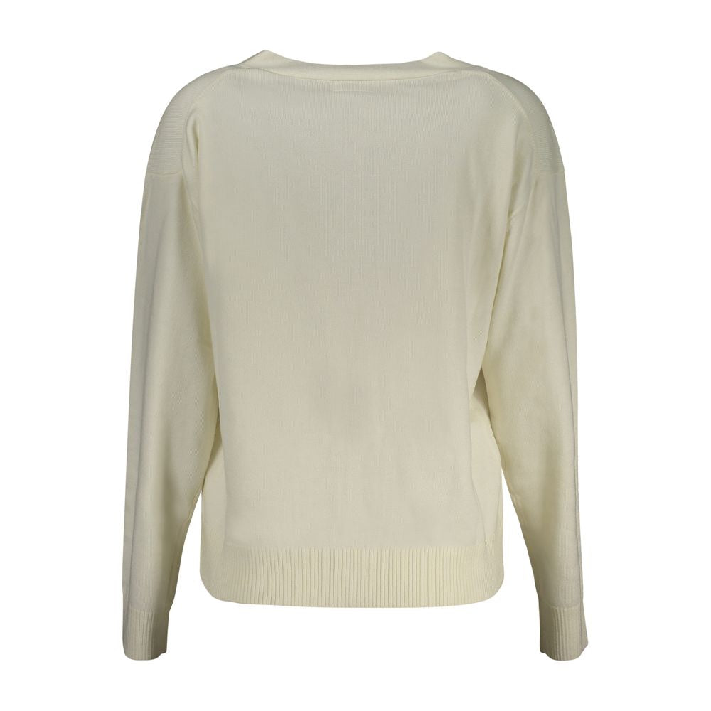 Guess Jeans Bianco Poliestere Women Cardigan Guess Jeans
