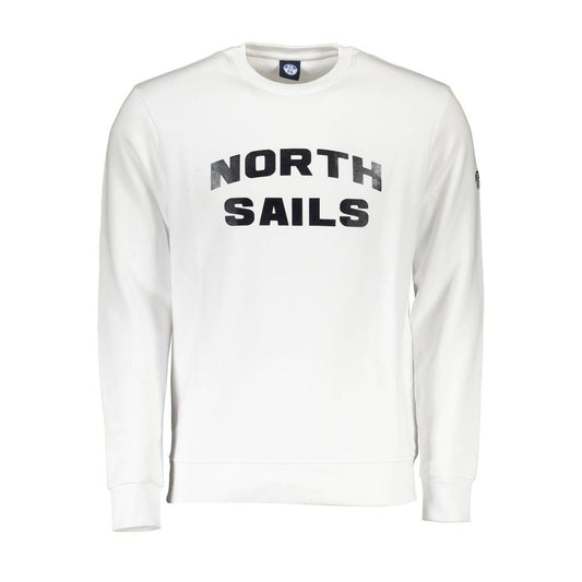 North Sails White Cotton Men Sweater North Sails