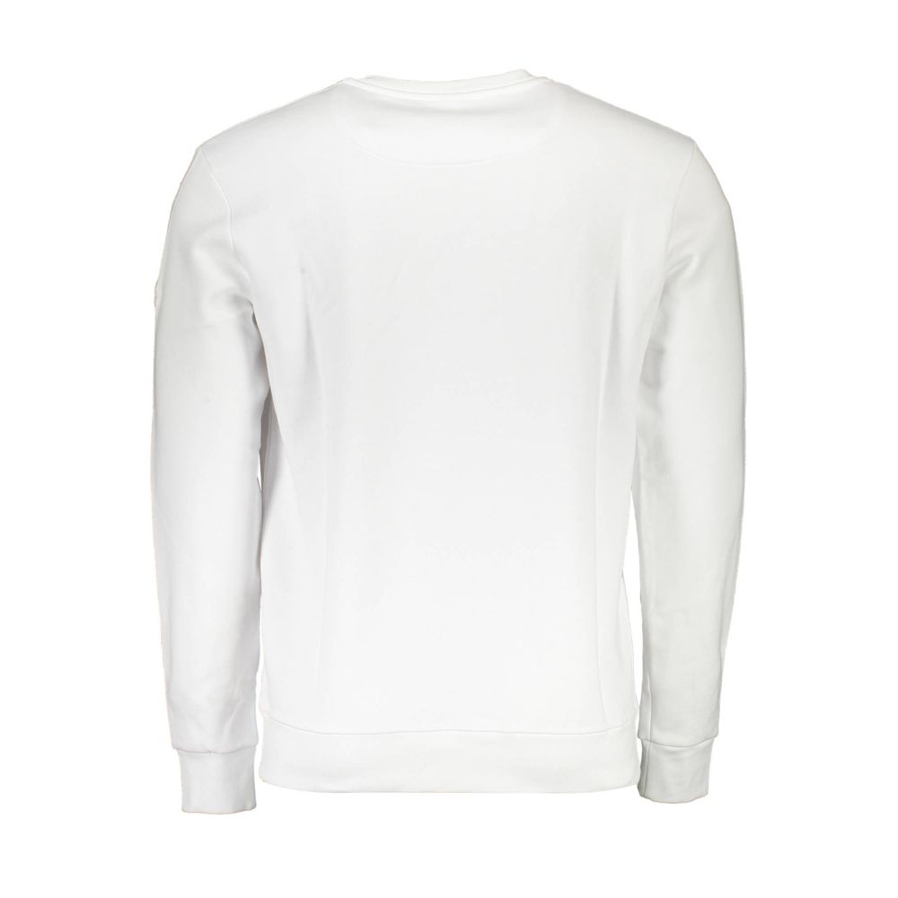 North Sails Bianco Cotton men's sweatshirt showing a classic crewneck design in white fabric.