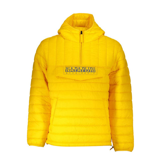 Napapijri Yellow Polyamide Men Jacket Napapijri