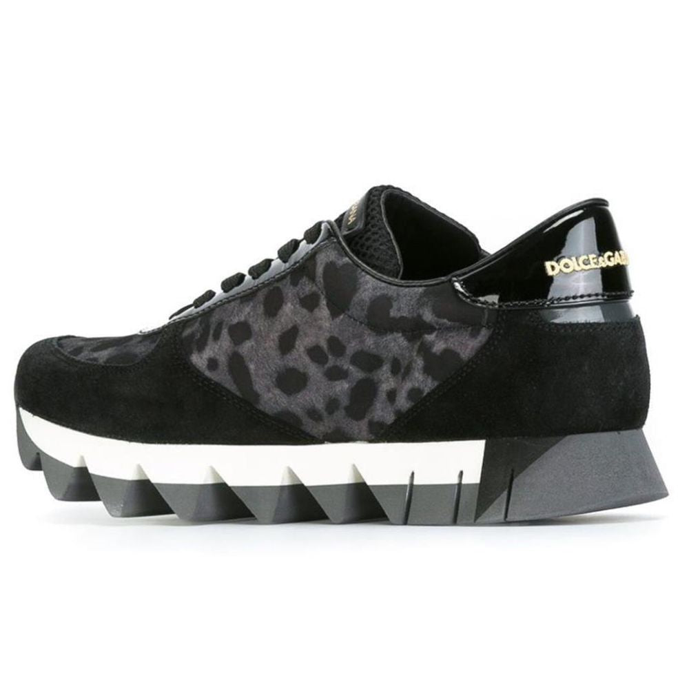Dolce & Gabbana Black Calfskin Sneaker Dolce & Gabbana