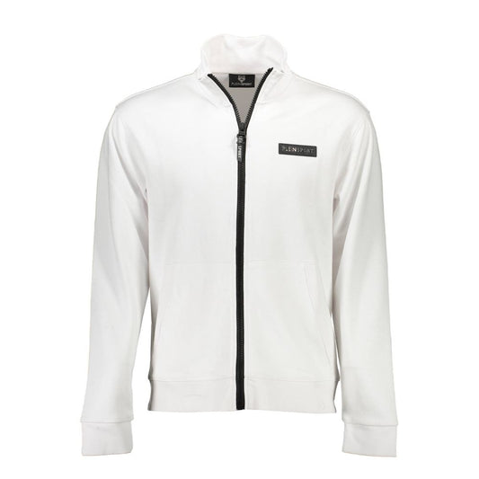 Plein Sport White Cotton Men Sweater Plein Sport