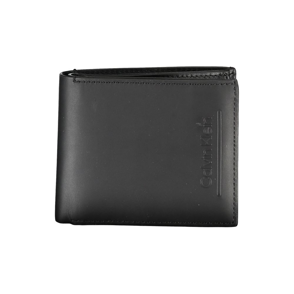 Calvin Klein Black Leather RFID Wallet with Coin Purse Calvin Klein
