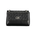 Calvin Klein Nero polyester women's handbag with sleek design and minimalist style, featuring a top handle and subtle branding.