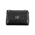 Calvin Klein Nero polyester women's handbag with sleek design and minimalist style, featuring a top handle and subtle branding.