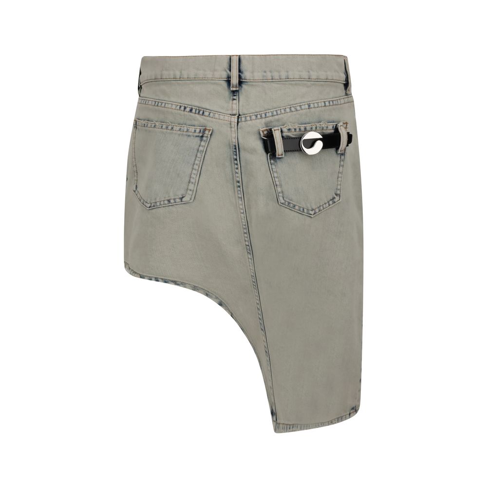 Coperni Asymmetric denim Miniskirt Coperni