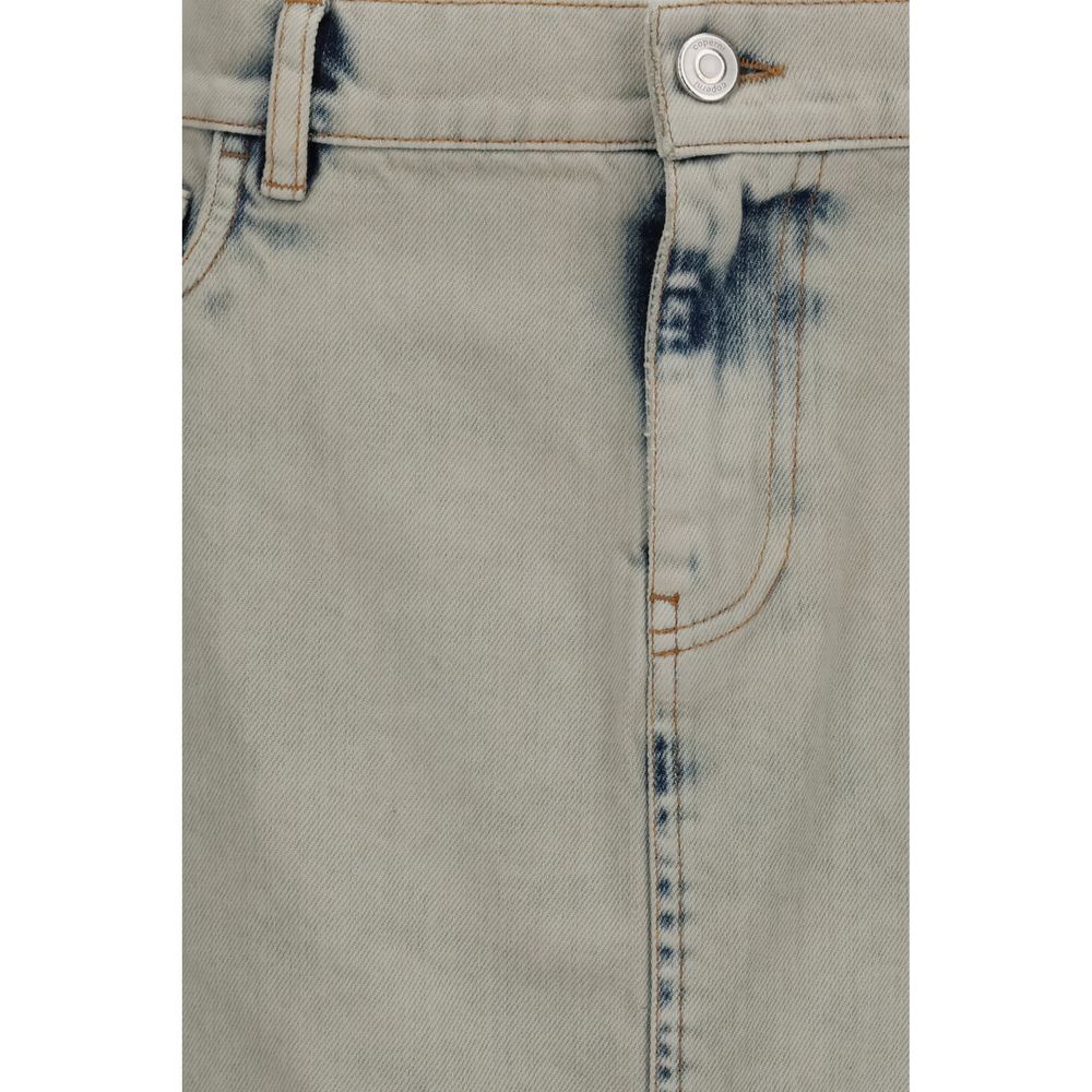 Coperni Asymmetric denim Miniskirt Coperni