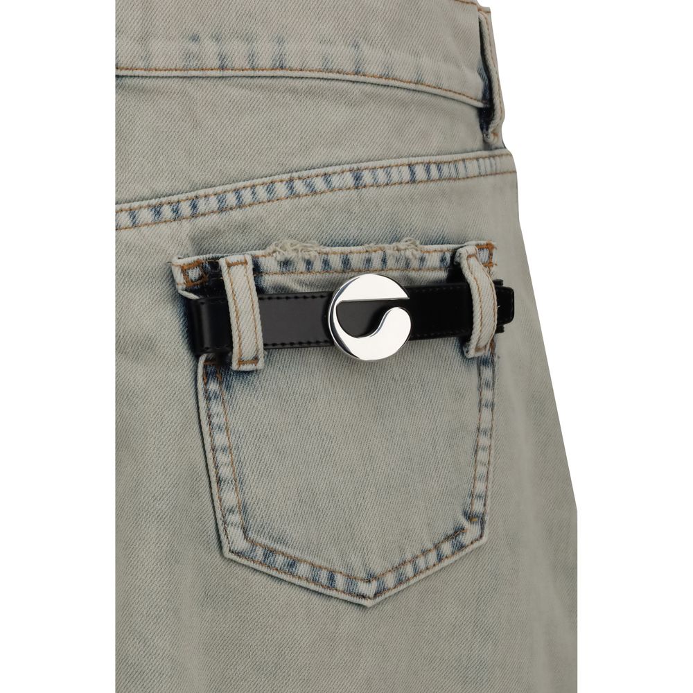 Coperni Asymmetric denim Miniskirt Coperni