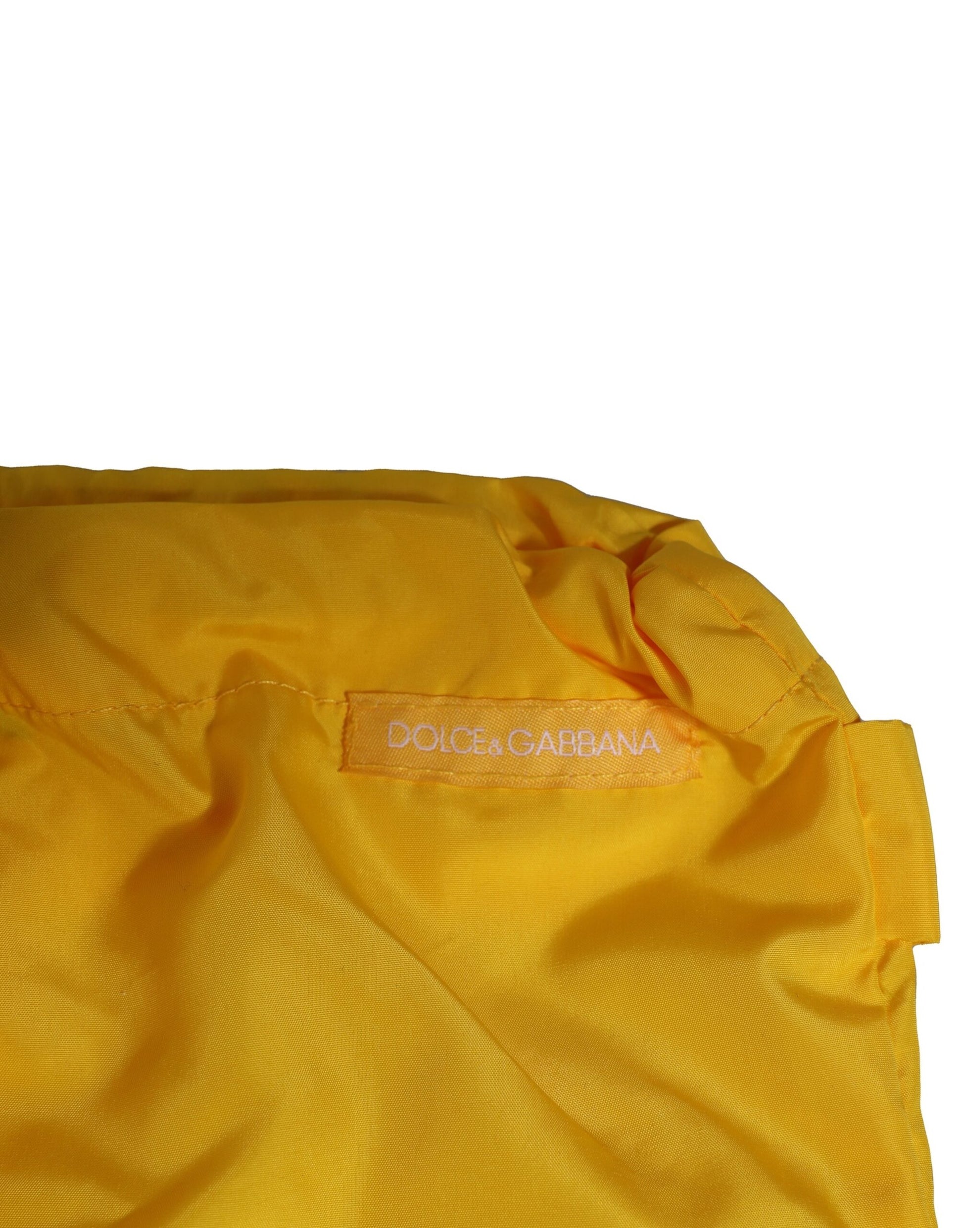 Dolce & Gabbana Yellow Waistband Logo Beachwear Brief Swimwear Dolce & Gabbana
