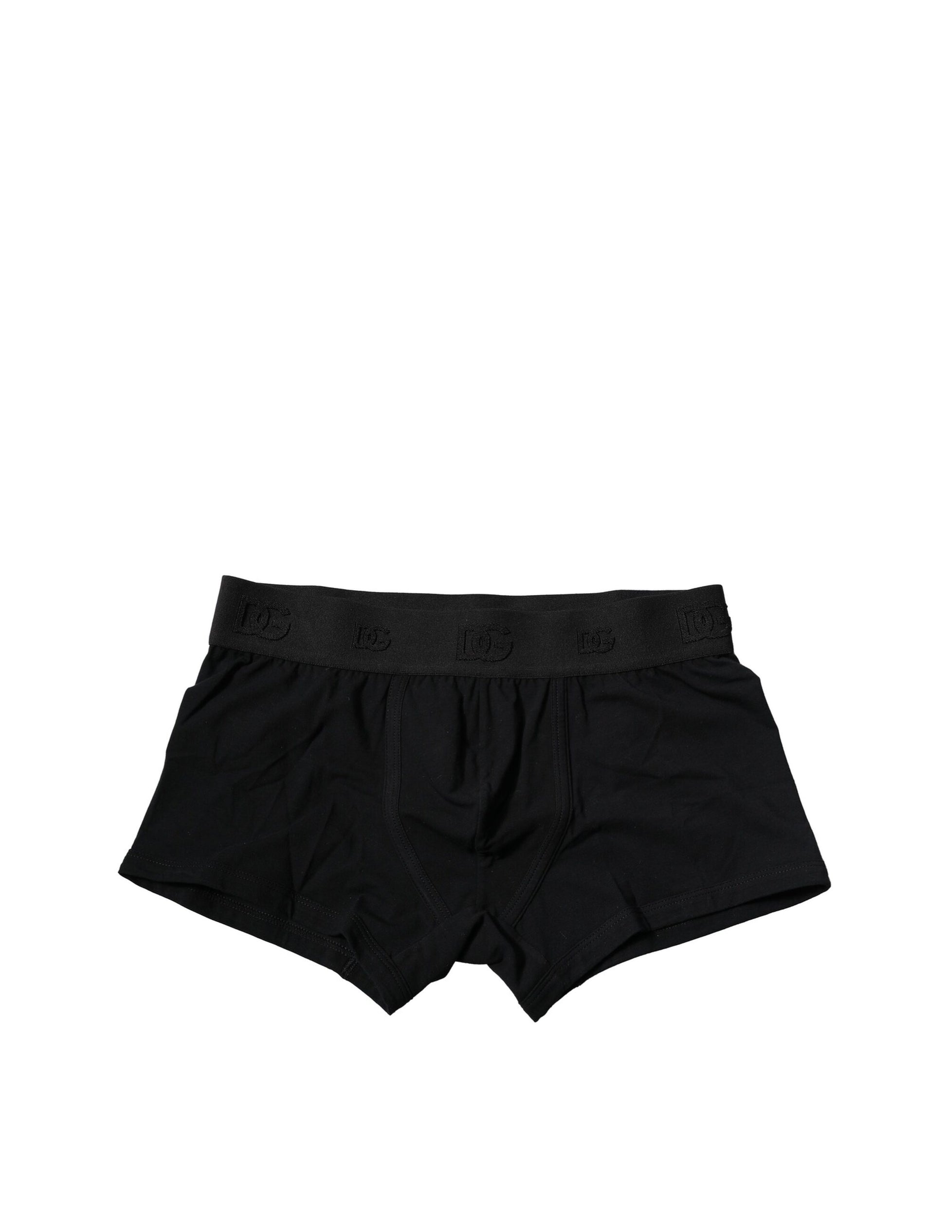 Dolce & Gabbana Black Cotton Stretch Regular Boxer Underwear Dolce & Gabbana
