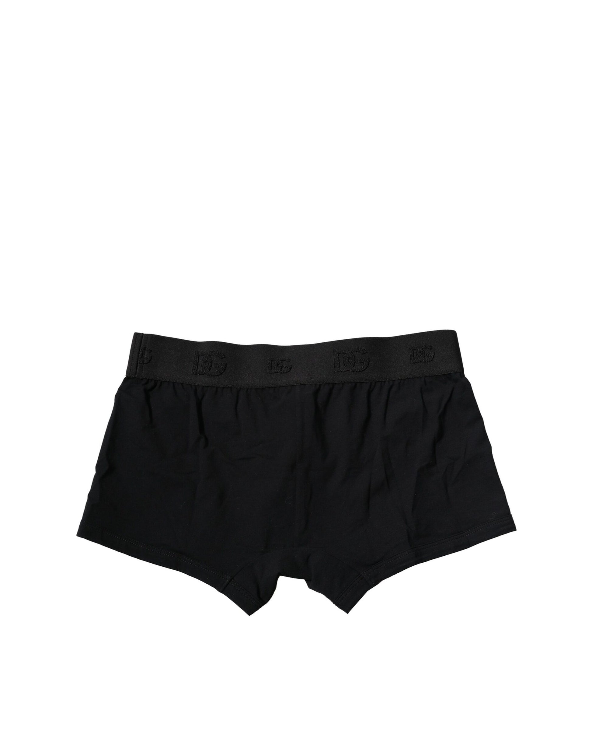 Dolce & Gabbana Black Cotton Stretch Regular Boxer Underwear Dolce & Gabbana