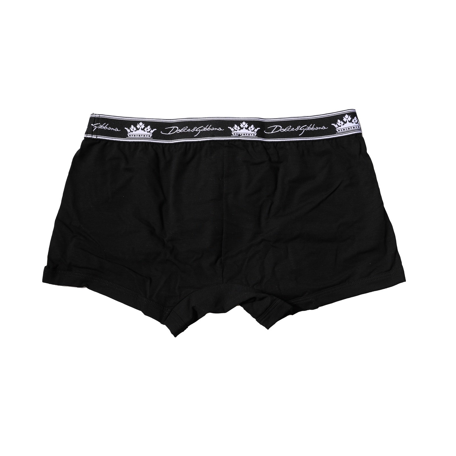 Dolce & Gabbana Black Cotton Stretch Regular Boxer Underwear Dolce & Gabbana