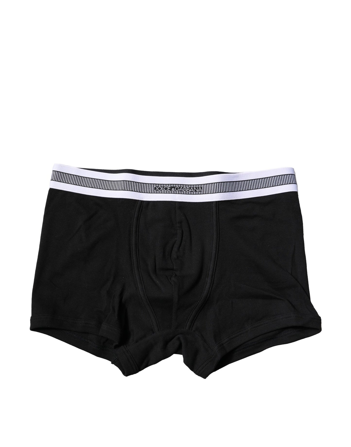 Dolce & Gabbana Black Cotton Stretch Regular Boxer Underwear Dolce & Gabbana