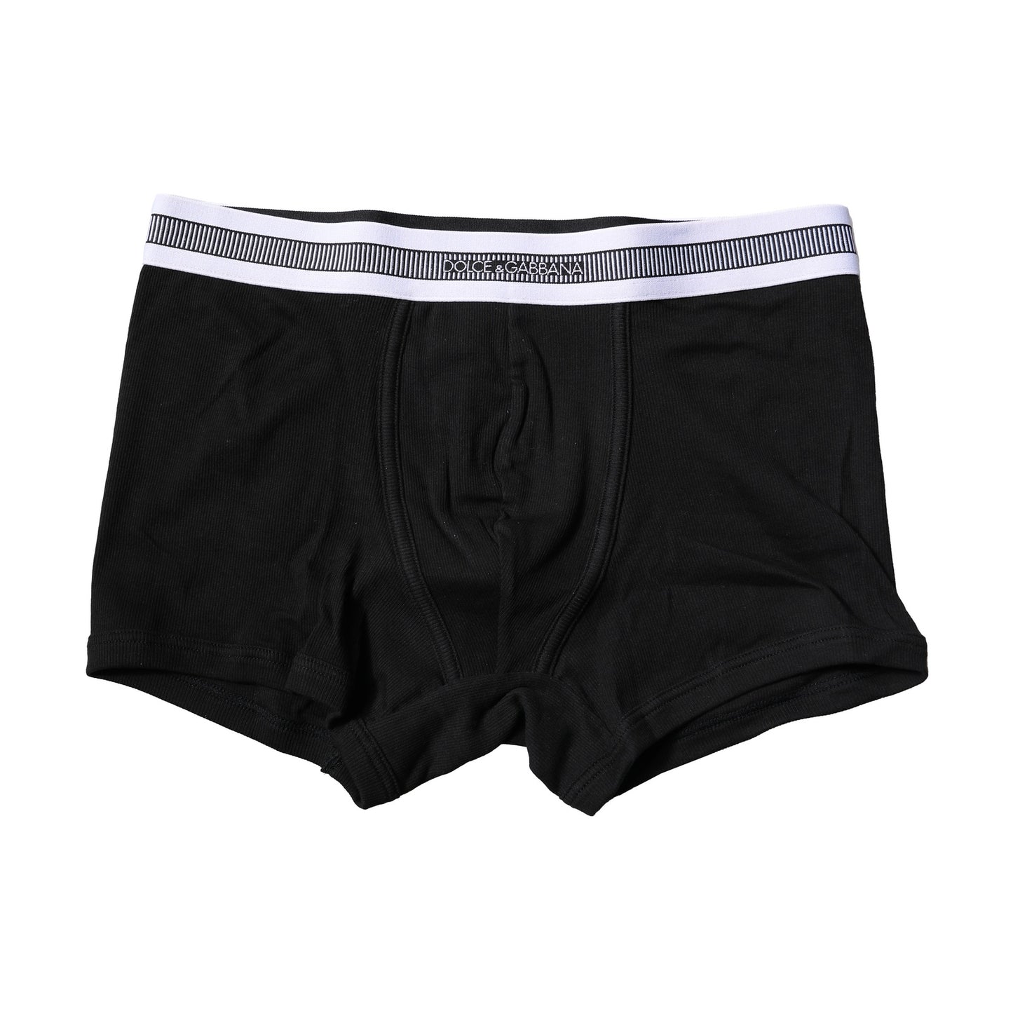 Dolce & Gabbana Black Cotton Stretch Regular Boxer Underwear Dolce & Gabbana