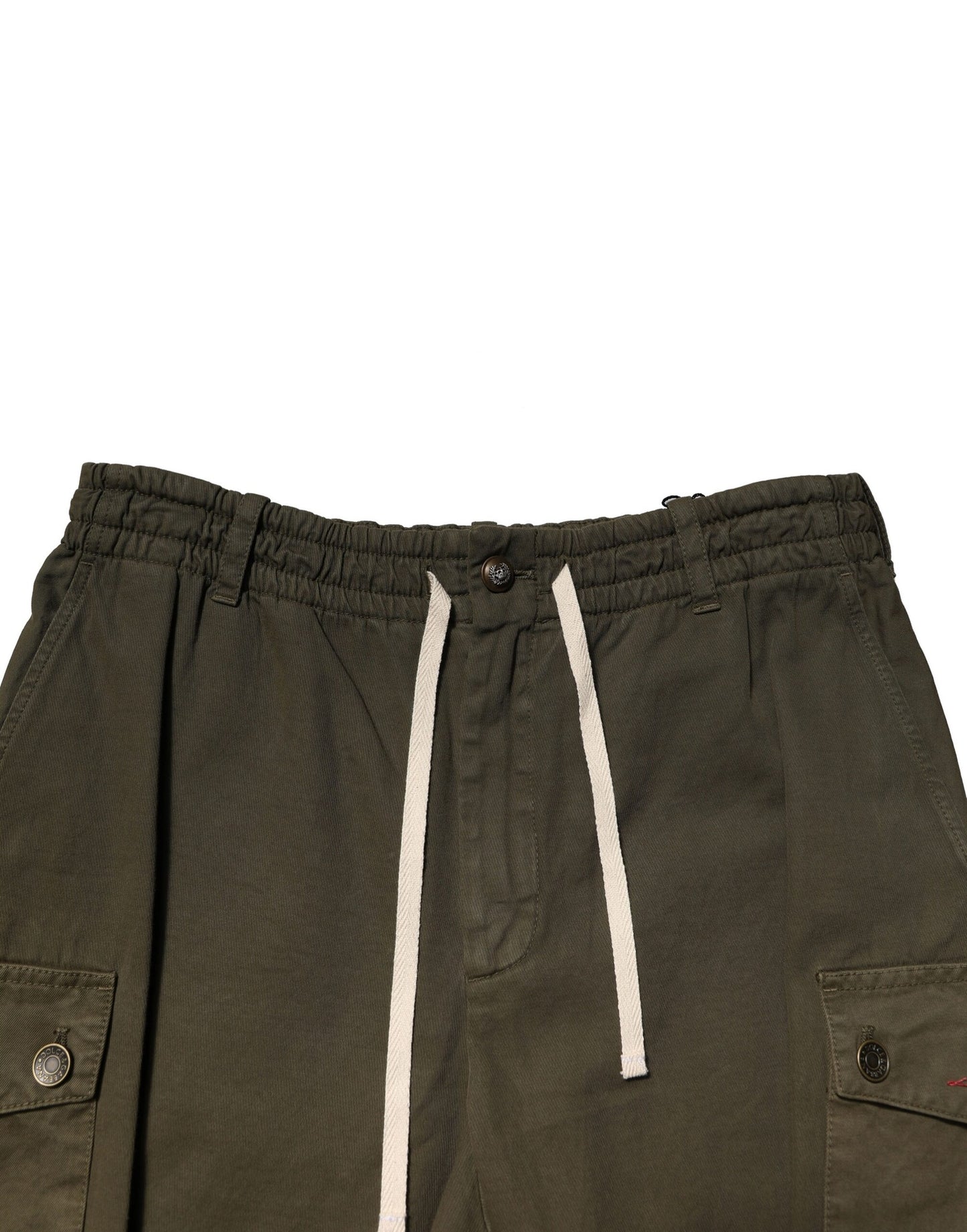 Dolce & Gabbana Brown Cotton Cargo Drawstring Pants Dolce & Gabbana