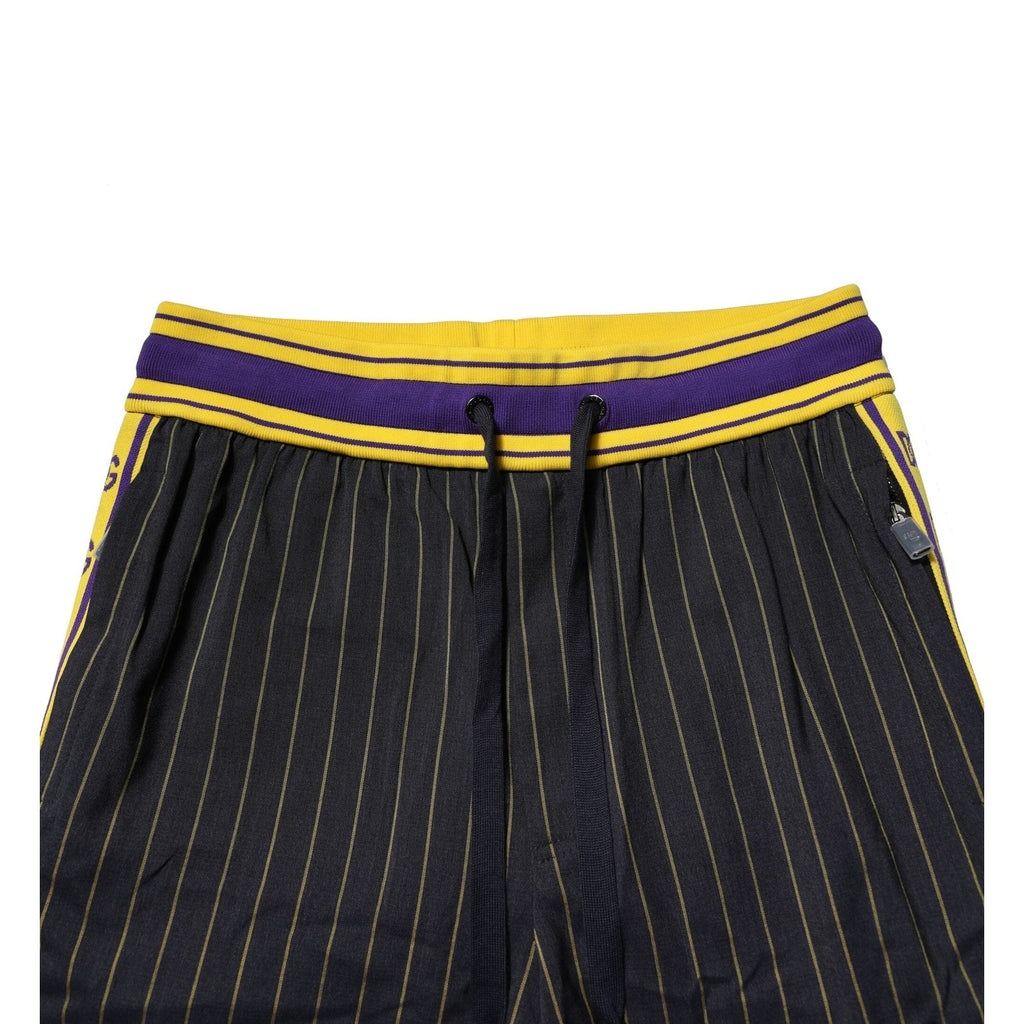 Dolce & Gabbana Multicolor Stripes Wool Jogger Pants