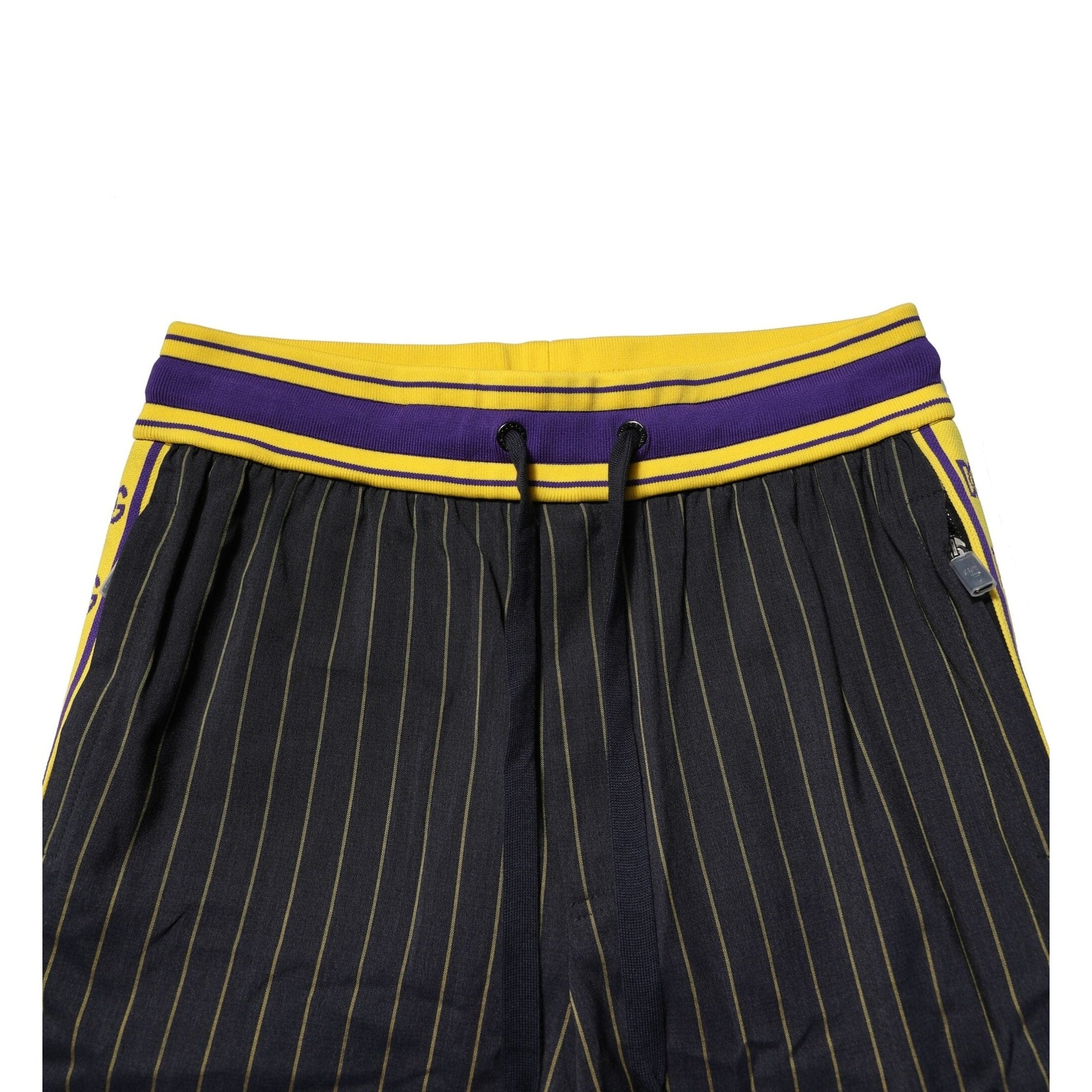 Dolce & Gabbana Multicolor Stripes Wool Jogger Pants