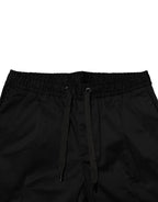 Dolce & Gabbana Black Cotton Mid Waist Jogger Pants - Eljoys Fashion 