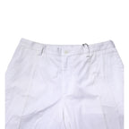 Dolce & Gabbana White Cotton Dress Slim Formal Pants