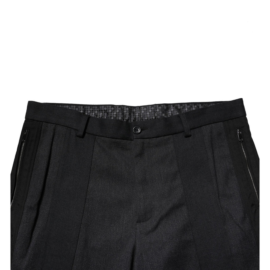 Dolce & Gabbana Black Cotton Dress Slim Formal Pants