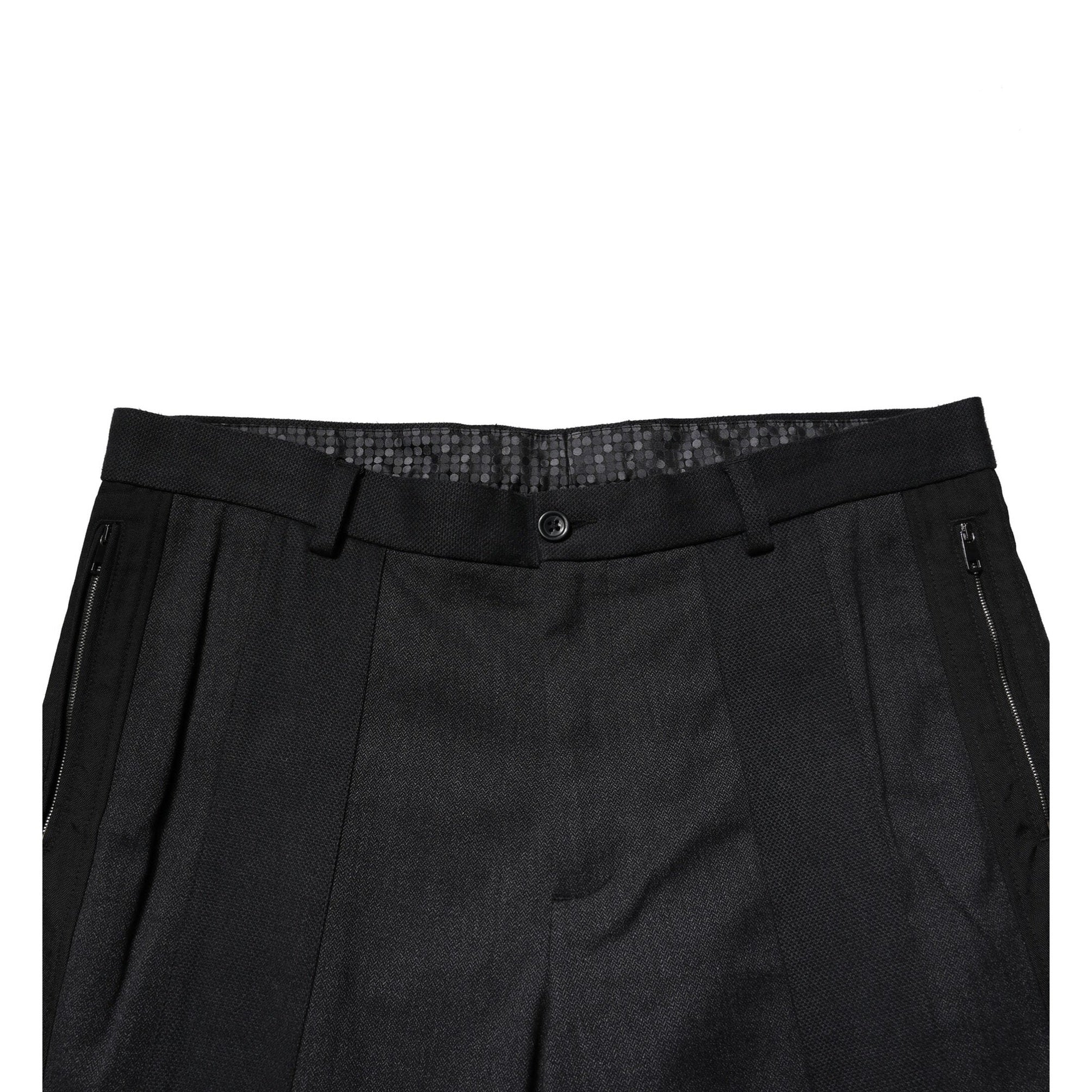 Dolce & Gabbana Black Cotton Dress Slim Formal Pants