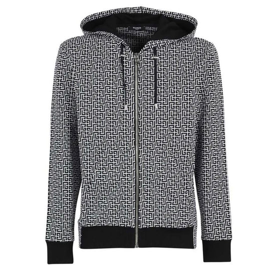 Balmain Black Cotton Sweater Balmain