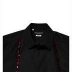 Dolce & Gabbana Black Crystal GOLD Formal Men Dress Shirt