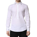 Dolce & Gabbana White Poplin Cotton Formal Men Dress Shirt