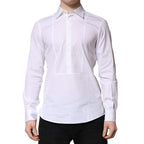 Dolce & Gabbana White Poplin Cotton Formal Men Dress Shirt