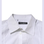 Dolce & Gabbana White Poplin Cotton Formal Men Dress Shirt