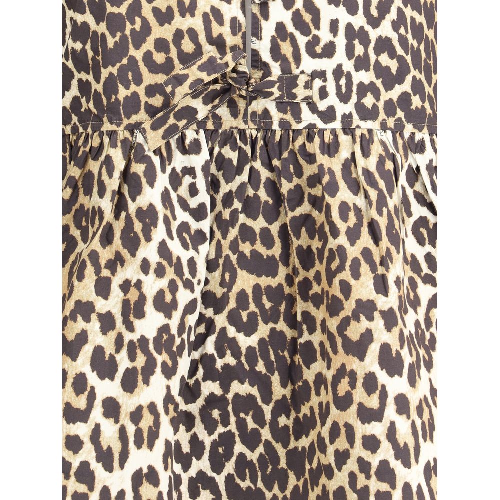 Ganni Leopard mini Dress Ganni