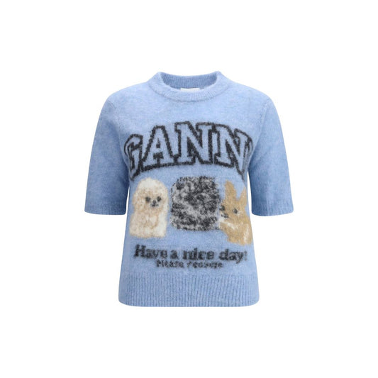 Ganni Puppies short sleeve Sweater Ganni